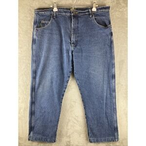 Cabela's Jeans Men's Size‎ 44x30 (42x27) Flannel Lined Straight Leg Blue Denim